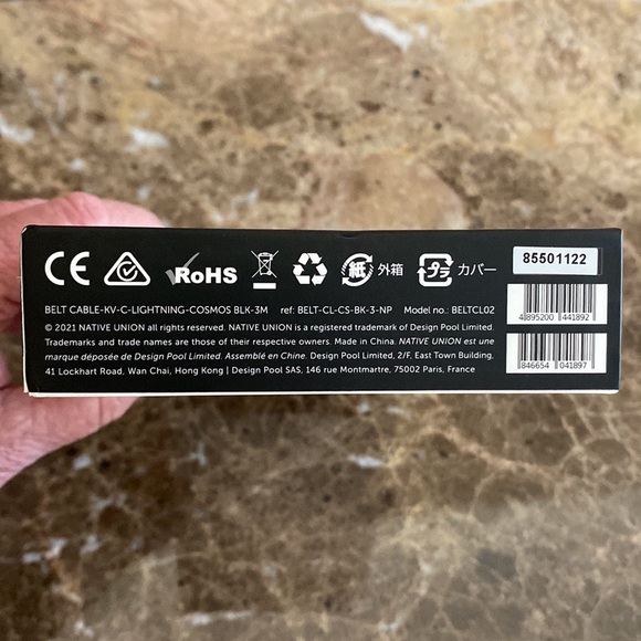 Native Union, 10ft Belt Cable XL, USB-C to Lightning Cable, New in Box unused - Picture 7 of 7